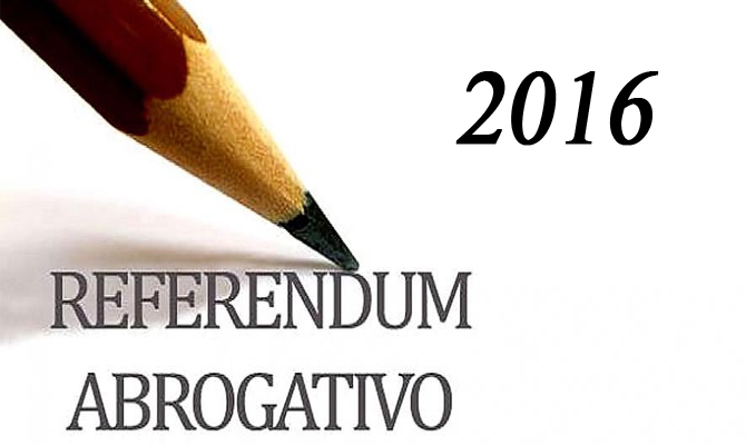 Referendum Popolare Abrogrativo del 17 Aprile 2016